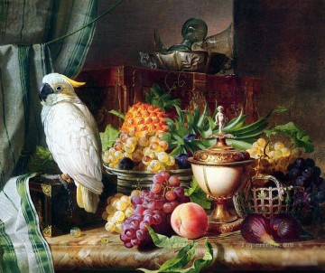 Animal Painting - loro artesanal con bodegones pájaros